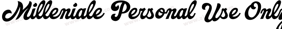 Milleniale Personal Use Only字体转换